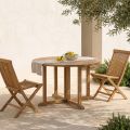 Table de jardin pliante en teck - Yggdrasil