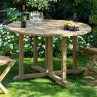 Table de jardin pliante en teck - Yggdrasil Viadurini