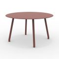 Table ronde d'extérieur en aluminium de 130 cm en différentes finitions - Resplendent