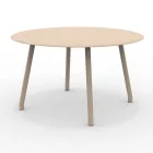 Table ronde d'extérieur en aluminium de 130 cm en différentes finitions - Resplendent Viadurini