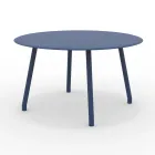 Table ronde d'extérieur en aluminium de 130 cm en différentes finitions - Resplendent Viadurini