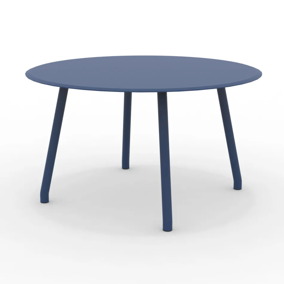 Table ronde d'extérieur en aluminium de 130 cm en différentes finitions - Resplendent Viadurini