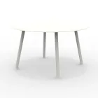 Table ronde d'extérieur en aluminium de 130 cm en différentes finitions - Resplendent Viadurini