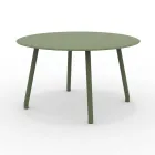 Table ronde d'extérieur en aluminium de 130 cm en différentes finitions - Resplendent Viadurini