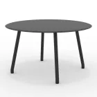 Table ronde d'extérieur en aluminium de 130 cm en différentes finitions - Resplendent Viadurini