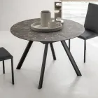 Table ronde extensible jusqu'à 170 cm en stratifié HPL - Convivio Viadurini