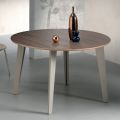 Table ronde extensible en placage de noyer Canaletto - Tonico