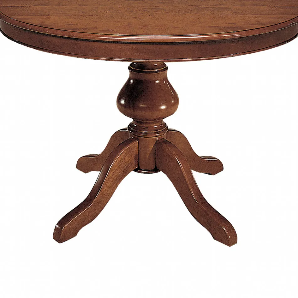 Table ronde avec rallonge de 34 cm Made in Italy - Tellus Viadurini