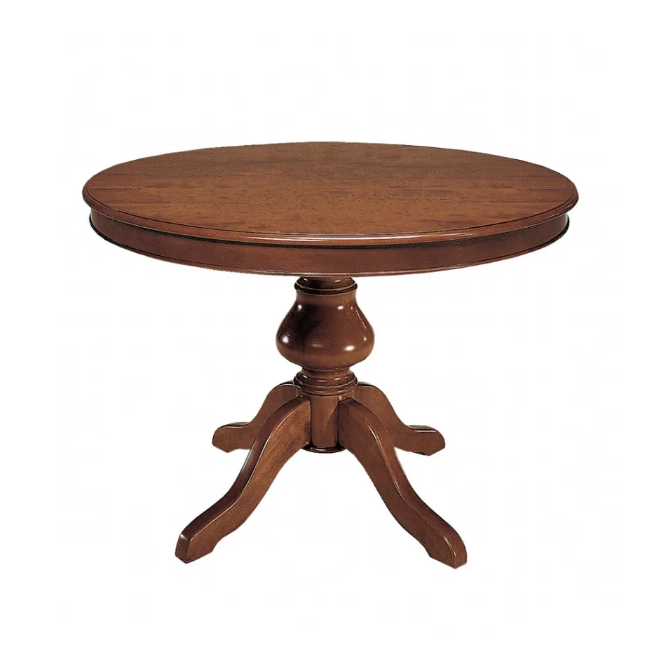 Table ronde avec rallonge de 34 cm Made in Italy - Tellus Viadurini