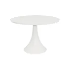 Table d'extérieur ronde en aluminium thermolaqué et verre - Arcade Viadurini