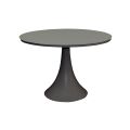 Table d'extérieur ronde en aluminium thermolaqué et verre - Arcade