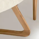 Table d'extérieur ronde en céramique Chianca d'Ostuni Made in Italy - Pegaso Viadurini
