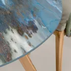 Table ronde d'extérieur en céramique Orage Made in Italy - Pegaso Viadurini