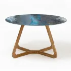 Table ronde d'extérieur en céramique Orage Made in Italy - Pegaso Viadurini