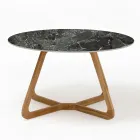 Table d'extérieur ronde en céramique verte France Made in Italy - Pegaso Viadurini