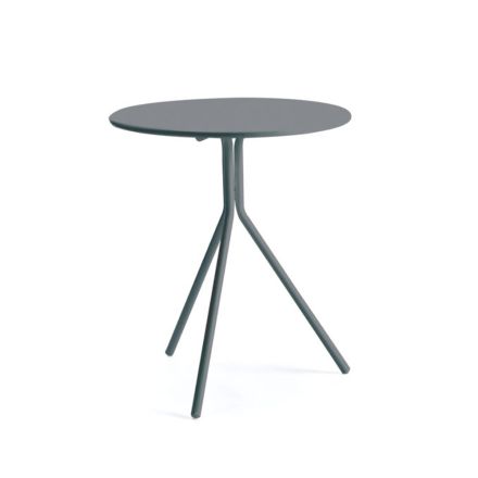 Table de jardin ronde en acier galvanisé Made in Italy - Ralph Viadurini