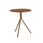 Table de jardin ronde en acier galvanisé Made in Italy - Ralph Viadurini