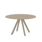 Table de jardin ronde en acier galvanisé Made in Italy - Brienne Viadurini
