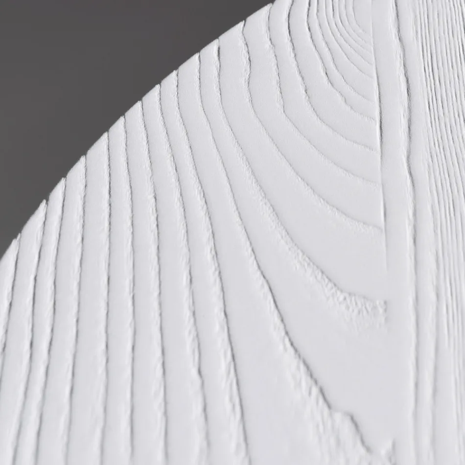 Table de salle à manger ronde en contreplaqué plaqué frêne - Libra Viadurini