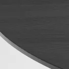 Table de salle à manger ronde en contreplaqué plaqué frêne - Libra Viadurini