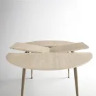 Table ronde six places avec plateau en MDF et piètement en métal - Croma Viadurini