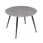Table ronde six places avec plateau en MDF et piètement en métal - Croma Viadurini