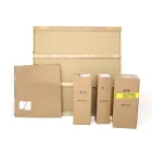 Table ronde fixe avec plateau en céramique fabriquée en Italie - Ciseaux Viadurini