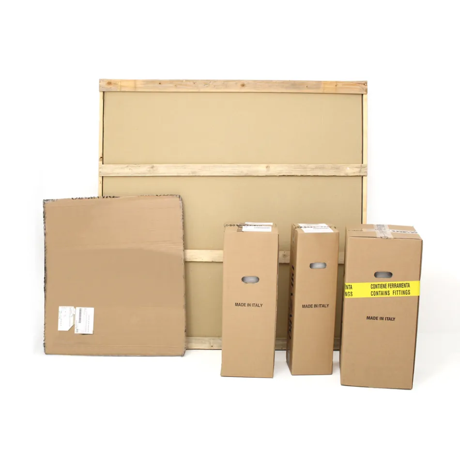 Table ronde fixe avec plateau en céramique fabriquée en Italie - Ciseaux Viadurini