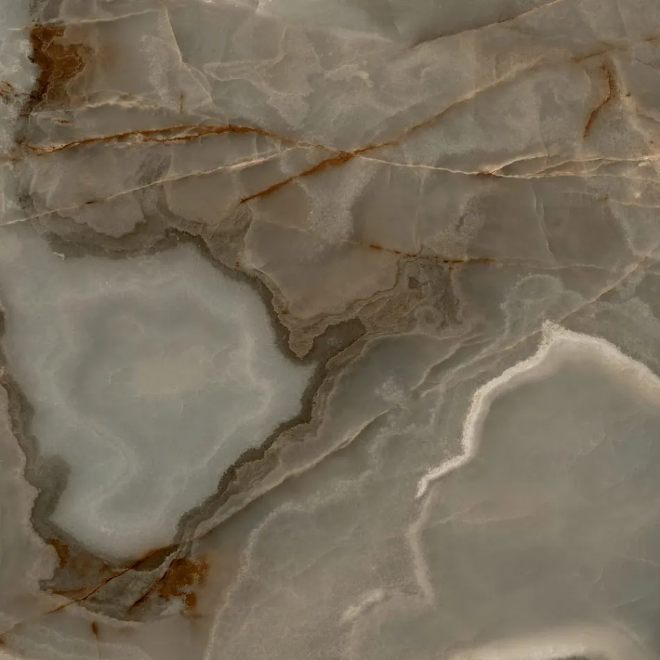 Table ronde fixe en céramique et acier fabriquée en Italie - Ciseaux Viadurini