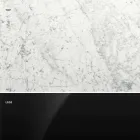 Table ronde moderne en marbre de Carrare et Marquinia fabriquée en Italie – Dollars Viadurini