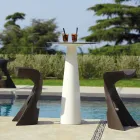 Dessus de table ronde en polyéthylène Slide Hoplà (H110) hpl fabriqué en Italie Viadurini