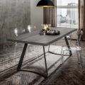 Table de salle à manger avec plateau en chêne écorcé Made in Italy - Pinocchio