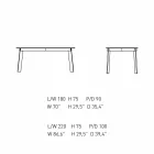 Table de salon moderne en acier avec plateau en marbre design - Aronte Viadurini