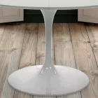 Table ronde extensible jusqu'à 170 cm en stratifié Made in Italy - Dollars Viadurini
