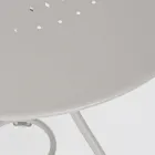 Table de jardin ronde style Shabby Chich en acier peint - Enchantement Viadurini