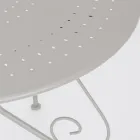 Table de jardin ronde style Shabby Chich en acier peint - Enchantement Viadurini