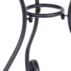 Table de jardin ronde style Shabby Chich en acier peint - Enchantement Viadurini