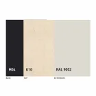 Table à manger ronde extensible jusqu'à 165 cm avec plateau en céramique - Pistolero Viadurini