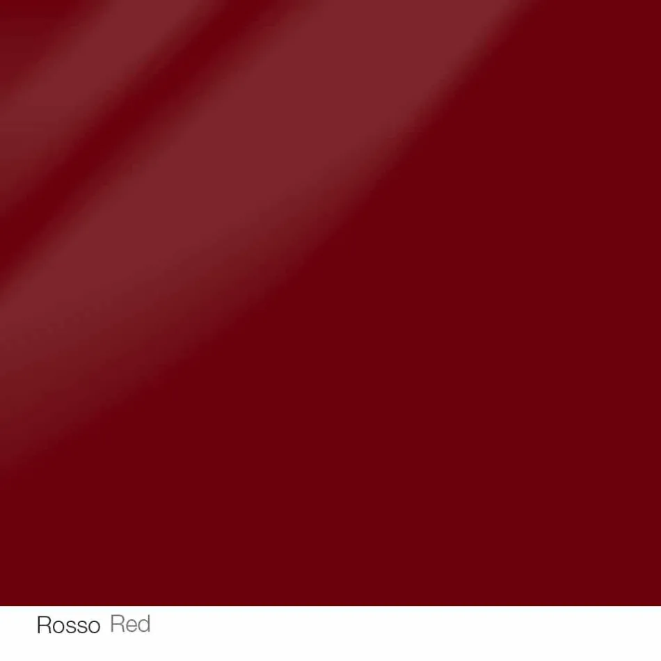 Table design ronde d.120 plateau en cristal fabriqué en Italie Cristal Viadurini