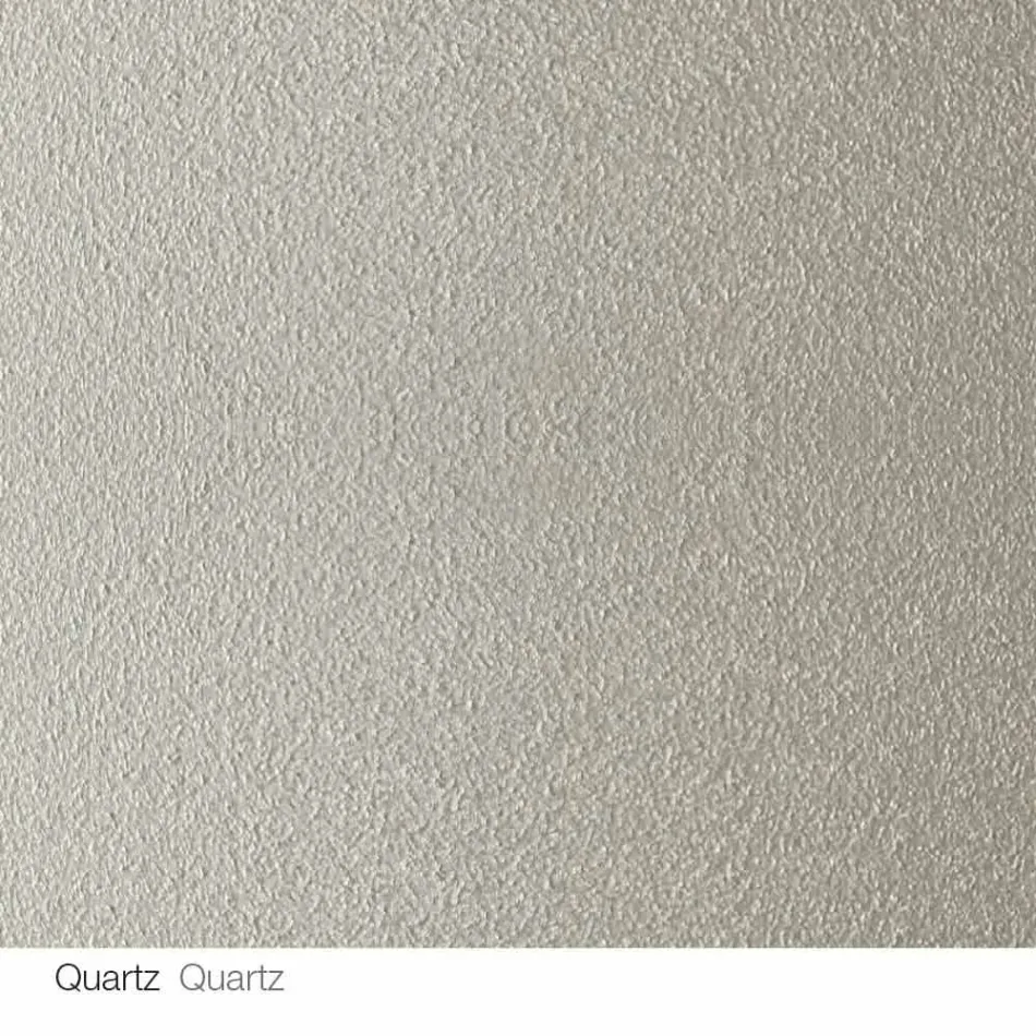 Table design ronde d.120 plateau en cristal fabriqué en Italie Cristal Viadurini