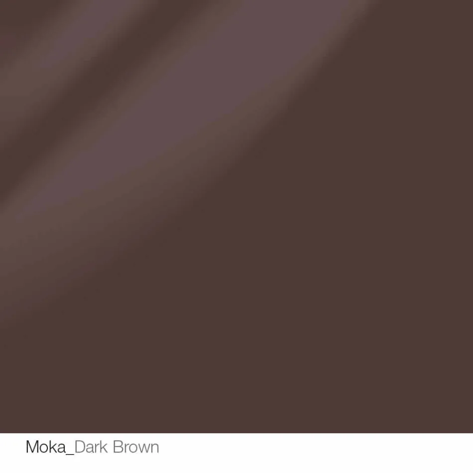 Table design ronde d.120 plateau en cristal fabriqué en Italie Cristal Viadurini