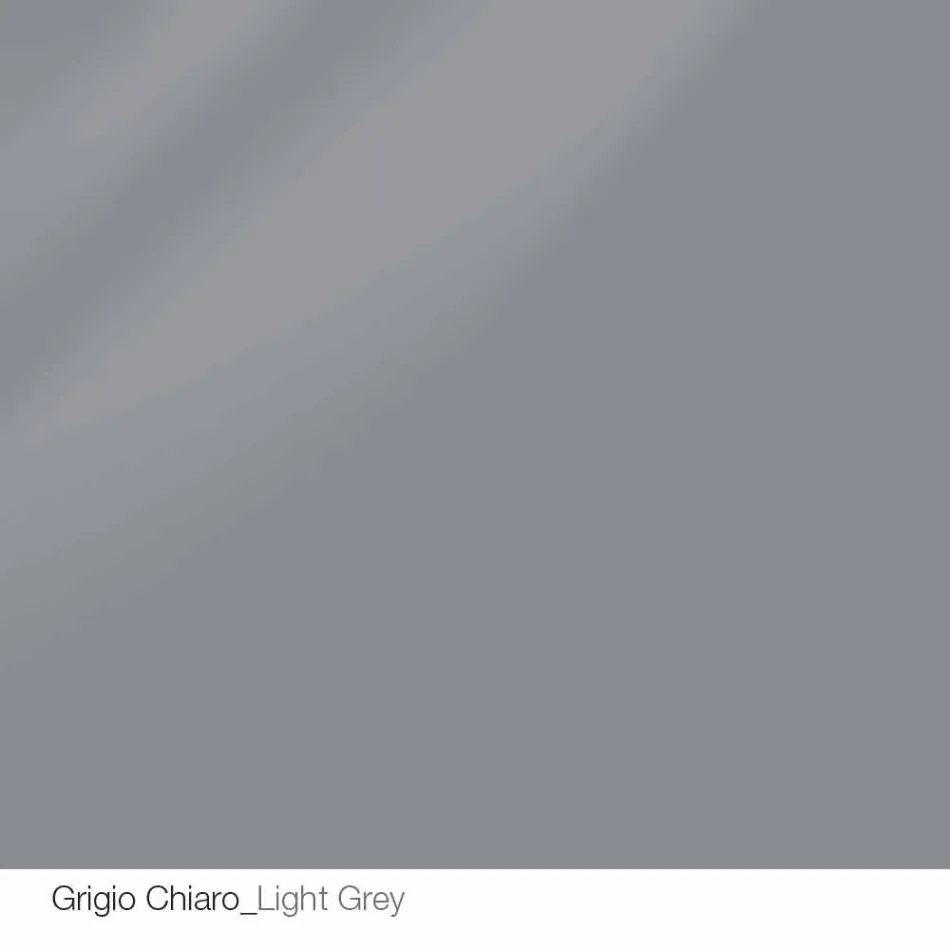 Table design ronde d.120 plateau en cristal fabriqué en Italie Cristal Viadurini