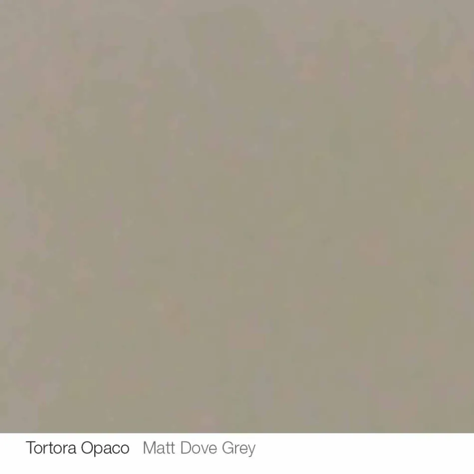 Table design ronde d.160 plateau en cristal fabriqué en Italie Cristal Viadurini