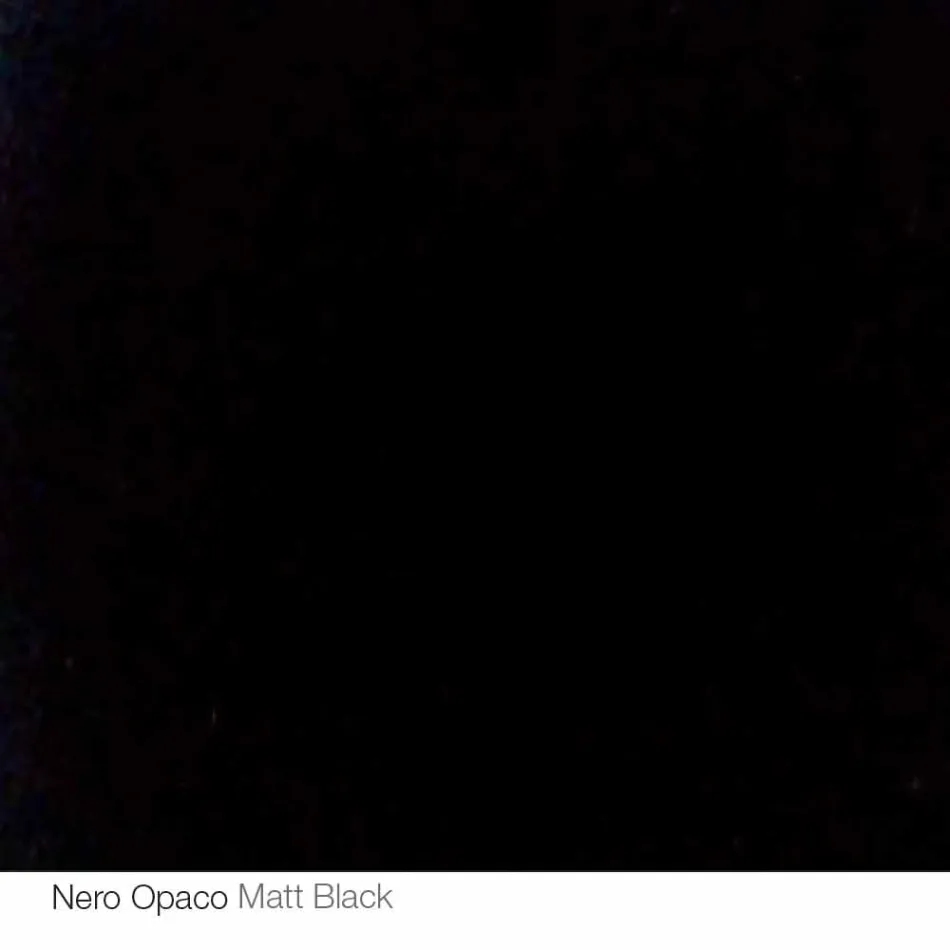 Table design ronde d.160 plateau en cristal fabriqué en Italie Cristal Viadurini