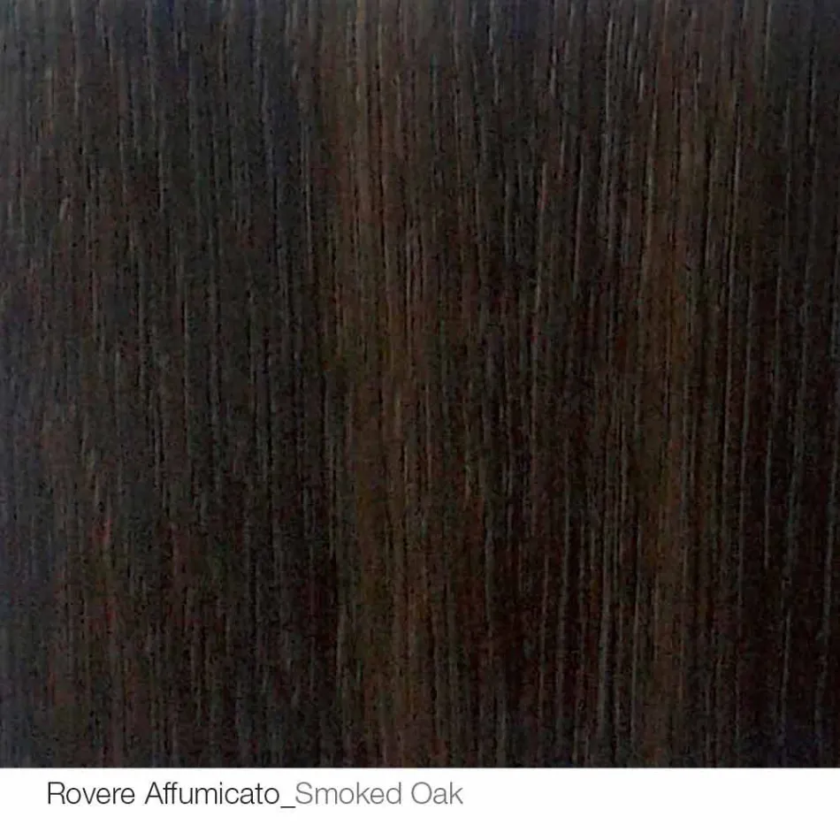 Table design ronde d.160 plateau en cristal fabriqué en Italie Cristal Viadurini