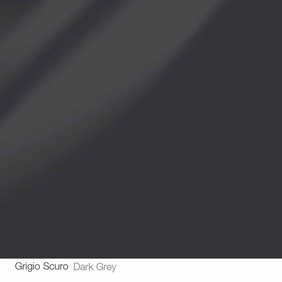 Table design ronde d.160 plateau en cristal fabriqué en Italie Cristal Viadurini