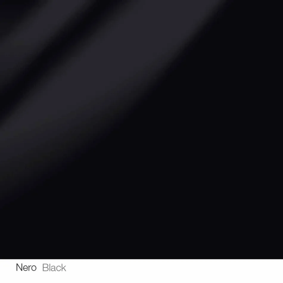 Table design ronde d.160 plateau en cristal fabriqué en Italie Cristal Viadurini