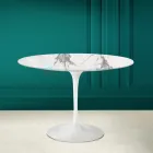 Table Tulipe Eero Saarinen H 73 en Céramique Invisible Select Made in Italy - Ecarlate Viadurini