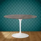 Table Tulipe Eero Saarinen H 73 en céramique Kira Made in Italy - Ecarlate Viadurini