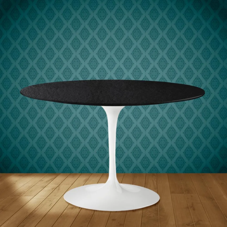 Table Tulipe Eero Saarinen H 73 en céramique Sirius Made in Italy - Ecarlate Viadurini